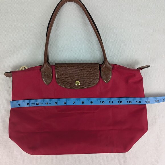 Authentic Longchamp Le Pliage Nylon Pink Tote Shoulder Bag Made in China. - Picture 13 of 15